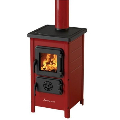 Ξυλόσομπα MBS Happy Red, 6kW - Wood cooker MBS Thermo MAGNUM 17kW