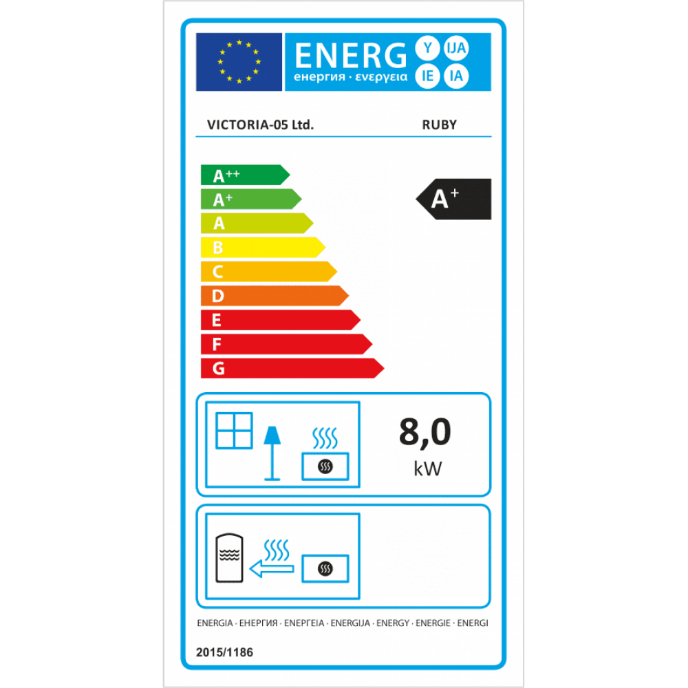 Σόμπα ξύλου Victoria 05 Ruby, 8kW | Σόμπες ξύλου | Σόμπες |