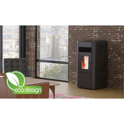 Υδραυλική σόμπα Pellet Alfa Plam Dino Black, 27kW - Σόμπες Pellet