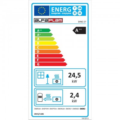 Υδραυλική σόμπα Pellet Alfa Plam Dino Silver, 27kW - Pellet