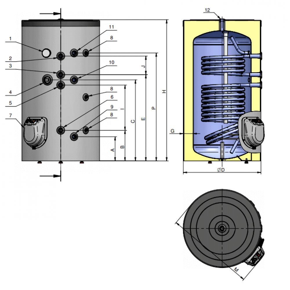 Μπόιλερ Λεβητοστασίου Eldom, FV30067S2, 300L, δύο εναλλάκτες, επισμαλτωμένο | Θερμοσίφωνες Μπόιλερ Λεβητοστασίου Eldom, FV30067S2, 300L, δύο εναλλάκτες, επισμαλτωμένο | Θερμοσίφωνες | Ζεστό νερό |