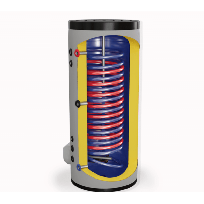 Μπόιλερ Λεβητοστασίου Eldom, FV50080S21, 500L, δύο παράλληλοι εναλλάκτες, επισμαλτωμένο - Eldom
