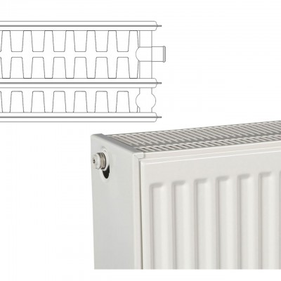 Θερμαντικό ατσάλινο σώμα Grubber, 33 H900, 1000mm - 3936W - Σώματα καλοριφέρ πάνελ