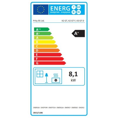 Ξυλόσομπα με φουρνο Prity K2 GT F Κόκκινο, 8.1kW - Σύγκριση Προϊόντων