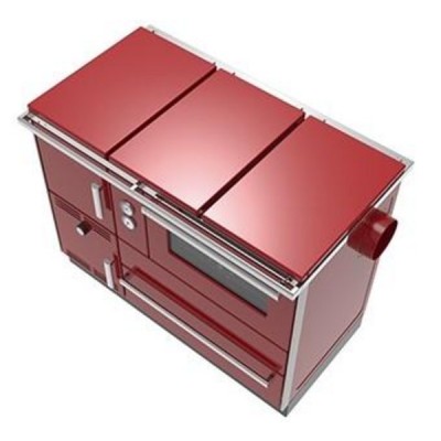 Μασίνα ξύλου με φούρνο Alfa Plam Alfa Term 35 Red-Left, 32kW - Μασίνες