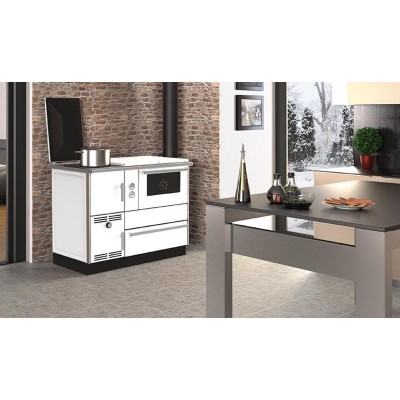 Μασίνα ξύλου με φούρνο Alfa Plam Alfa Term 35 White-Left, 32kW - Μασίνες