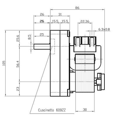 Ηλεκτρομειωτήρας Kenta K9175051, 1.5RPM - Ηλεκτρομειωτήρες