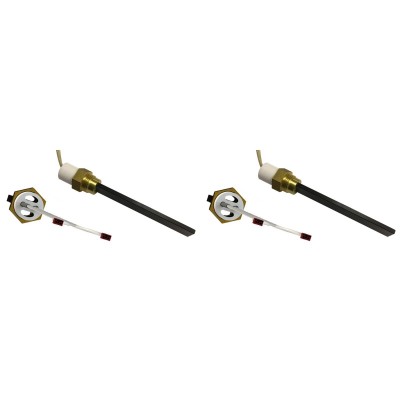 Αντίσταση σόμπας πέλλετ χαμηλής τάσης για Eco Spar, BURNiT, ComfortBilt, μήκος 123mm, 120W σε 24V - x2 - Ανταλλακτικά για σόμπες pellet