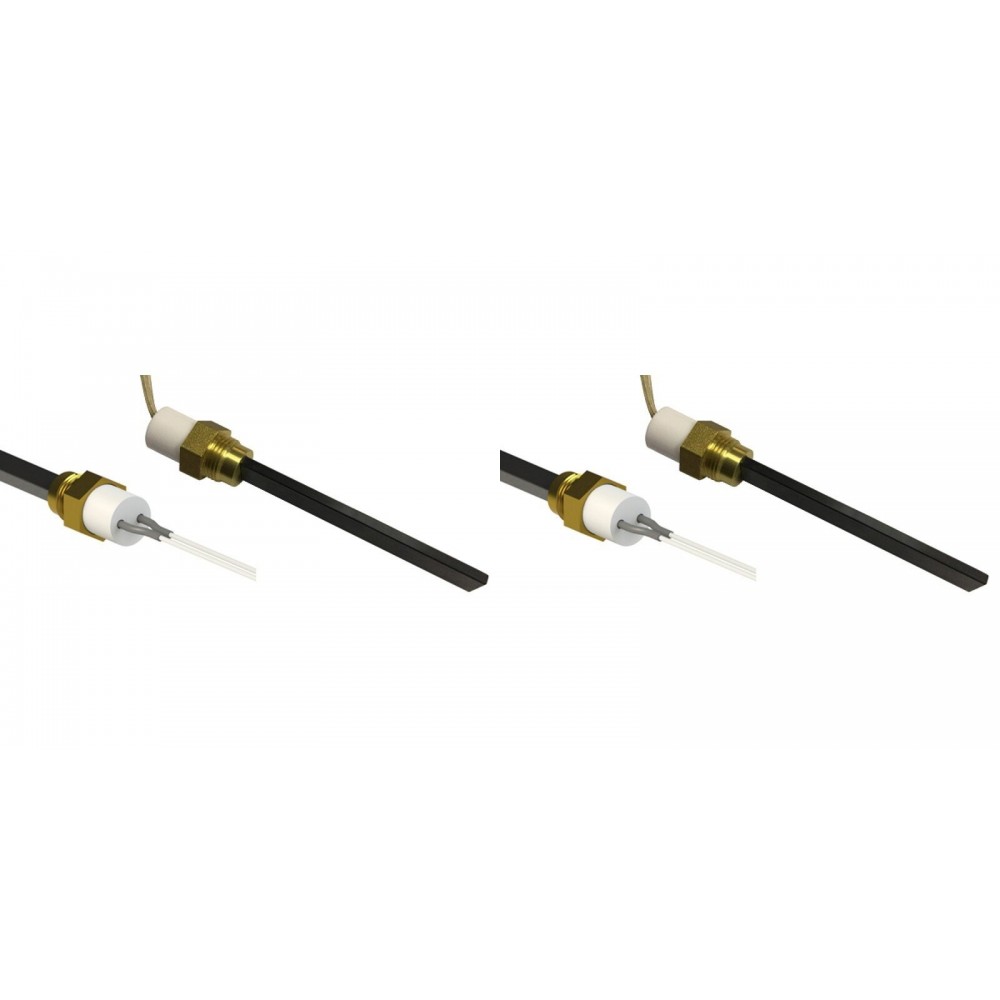 Αντίσταση σόμπας πέλλετ χαμηλής τάσης για Eco Spar, BURNiT, Adler, AMG, Ecoteck, μήκος 126mm, 120W σε 24V - x2 | Αντιστάσεις σομπών πελλετ | Ανταλλακτικά για σόμπες pellet |