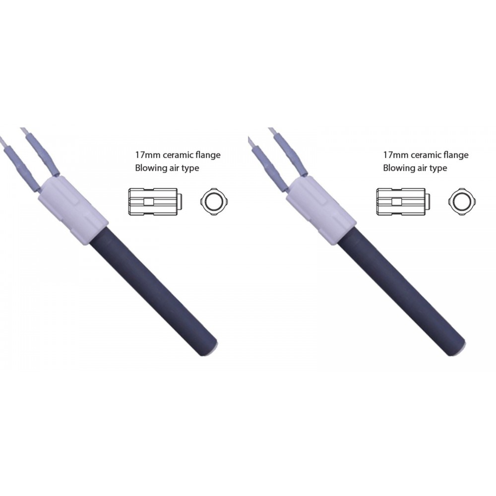 Κεραμική αντίσταση σόμπας πέλλετ, Μήκος 113mm, 260W για πέλλετ σόμπες BURNiT, Pallazzetti - x2