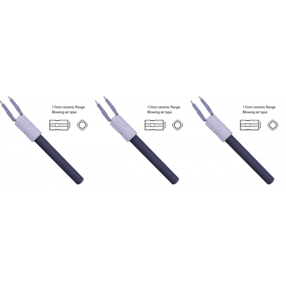 Κεραμική αντίσταση σόμπας πέλλετ, Μήκος 113mm, 260W για πέλλετ σόμπες BURNiT, Pallazzetti - x3 | Αντιστάσεις σομπών πελλετ | Ανταλλακτικά για σόμπες pellet |