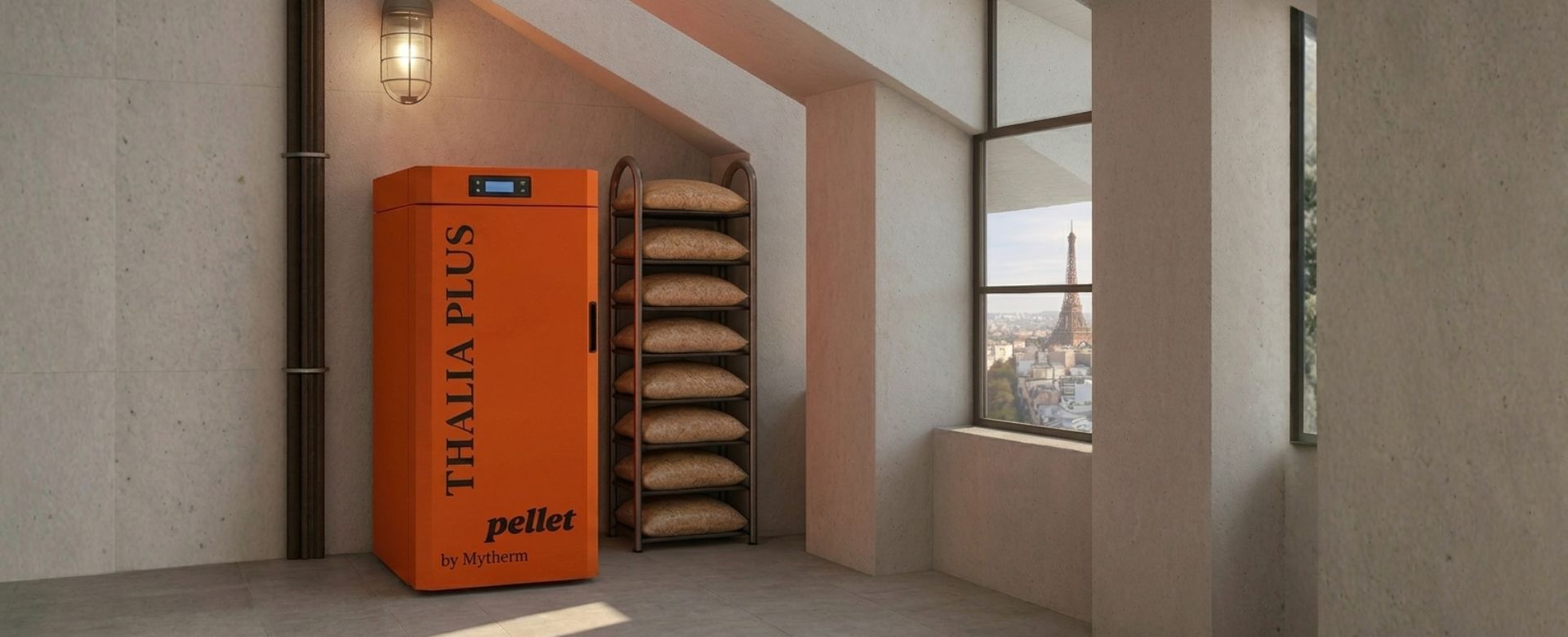 Λέβητας pellet με χιτώνιο νερού