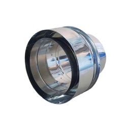 Συστολή καμινάδας από μονό σε διπλό Inox AISI 304 Φ80-130