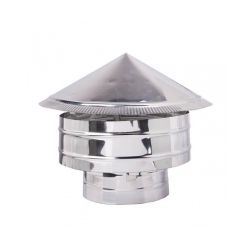 Αντιανεμικά Καπέλα Καμινάδας Inox AISI 304, Φ80