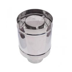 Καπέλο καμινάδας για σόμπες Pellet Inox AISI 304, Φ80